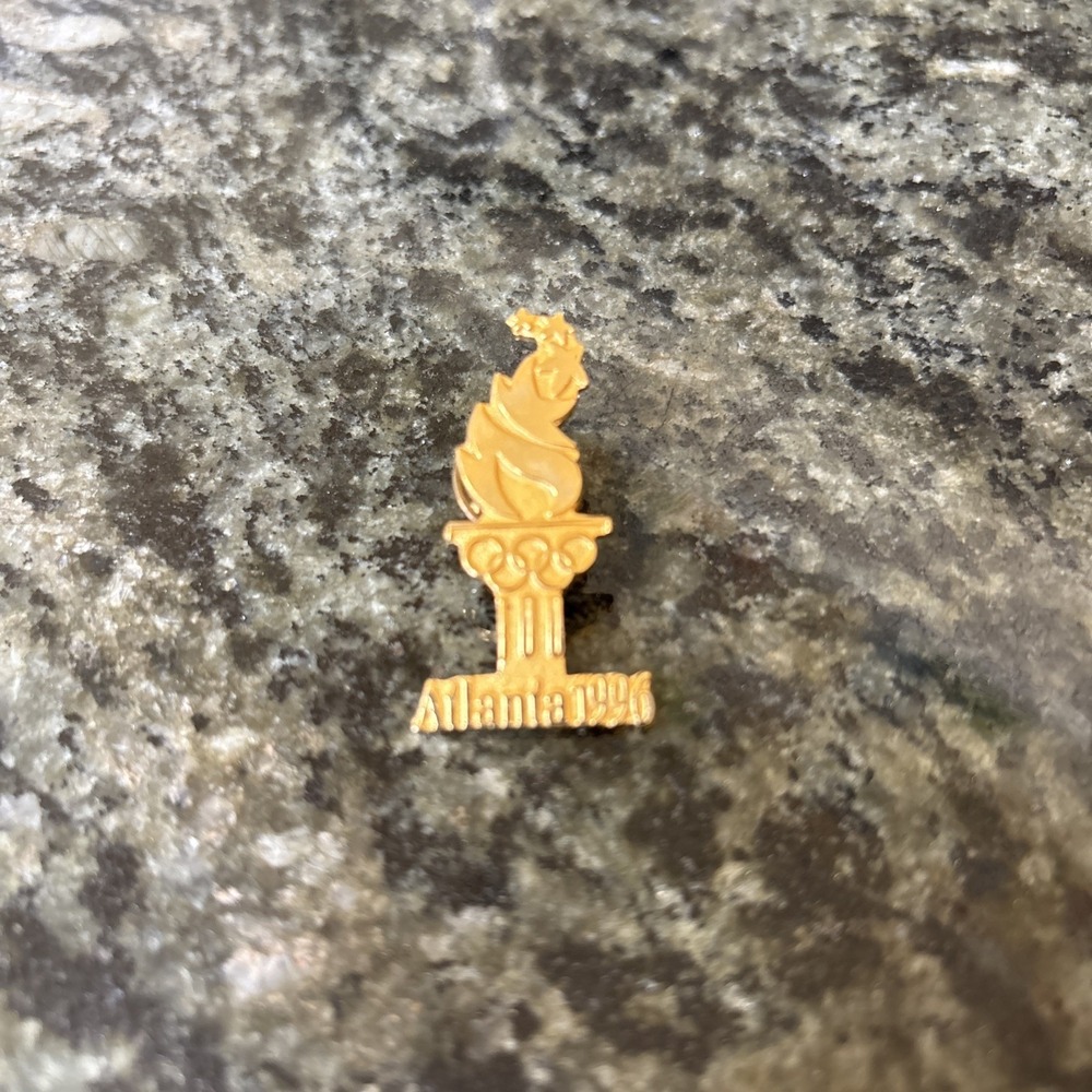 Atlanta 1996 Olympic Pin 100 Gold Sport Games Jewelry